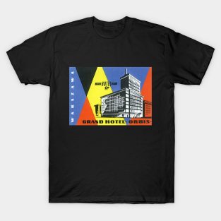 Vintage Travel Poster, Warsaw, Poland T-Shirt